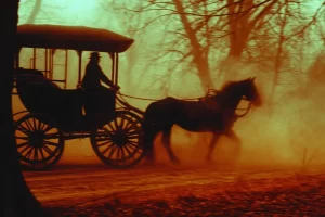 Ghostly Horse and carriage of Charlestown Bridge