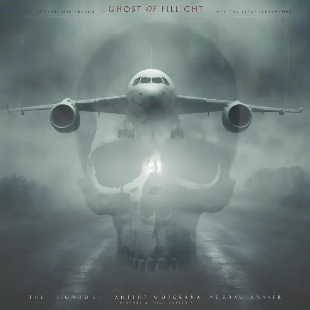 Ghosts of flight 401 airplane with skull in background