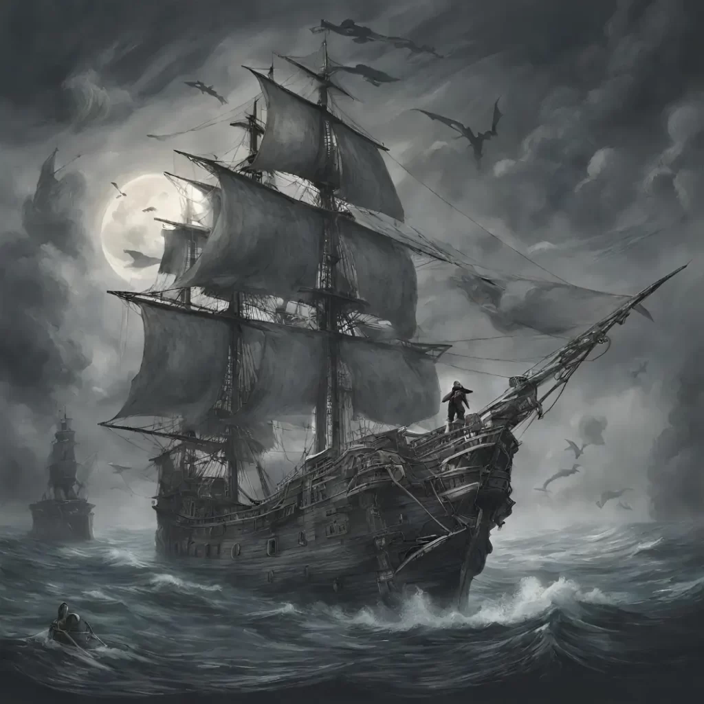 A ghosty pirate ship