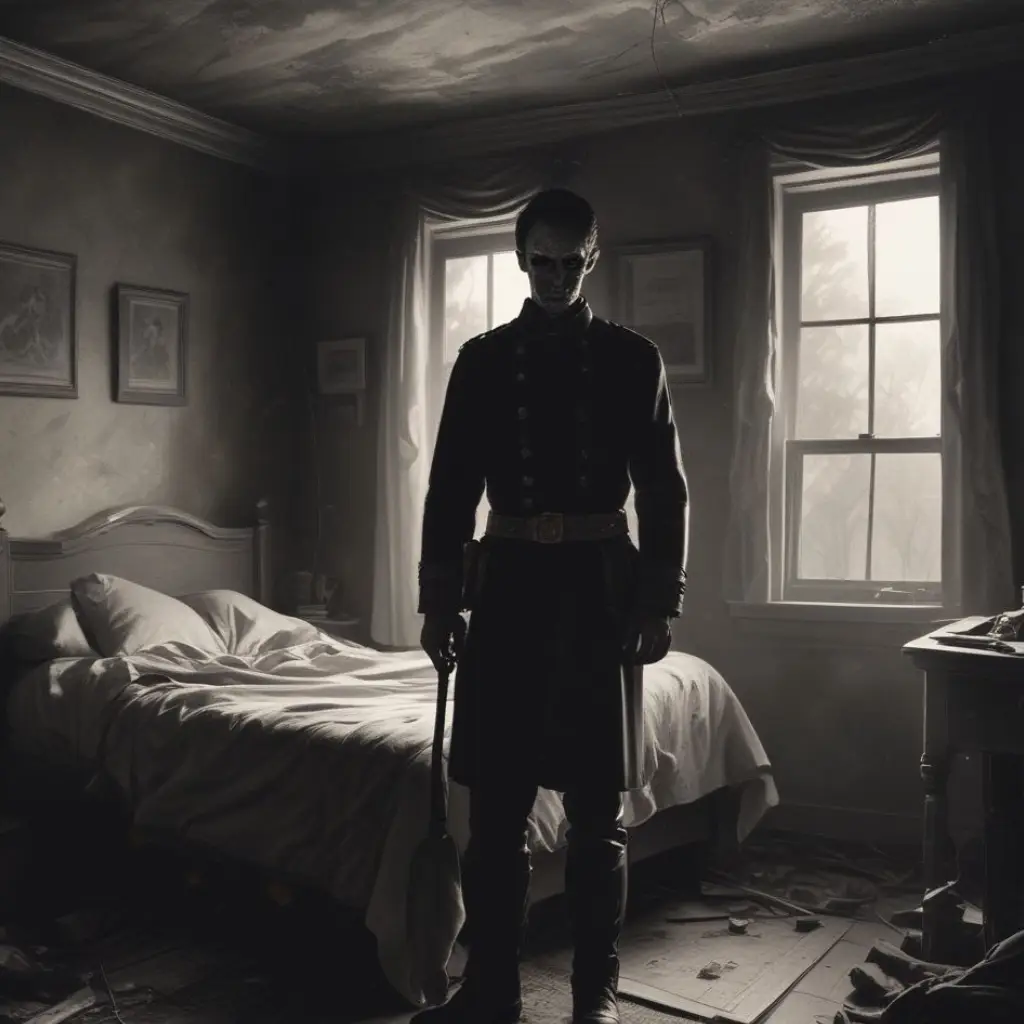 Civil War man in bedroom