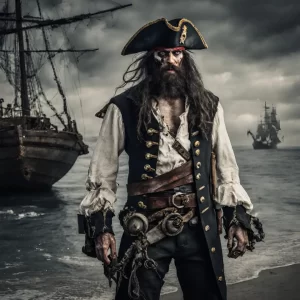 Ghost pirate at haunted Dry Tortugas National Park