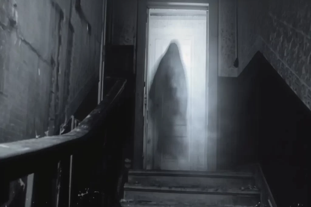 A ghost in a doorway