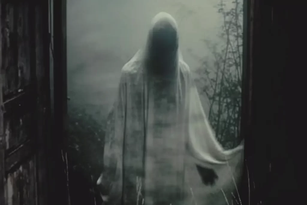 A ghost in a doorway