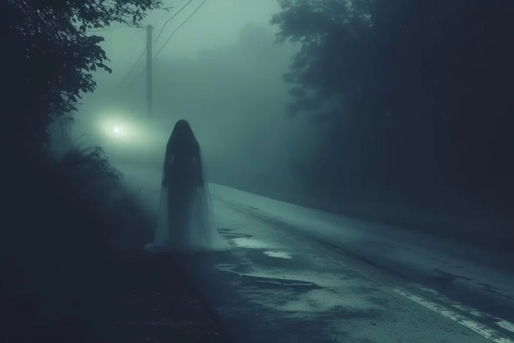 A ghost on a road