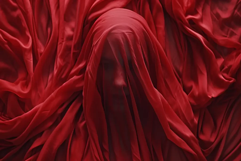 Ghost Woman In Red Dress