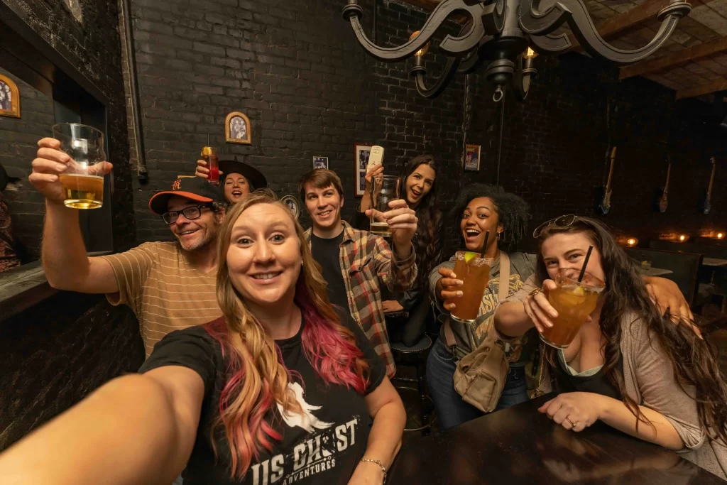Ghostly pub crawl in LA with haunted bars and eerie nighttime ambiance